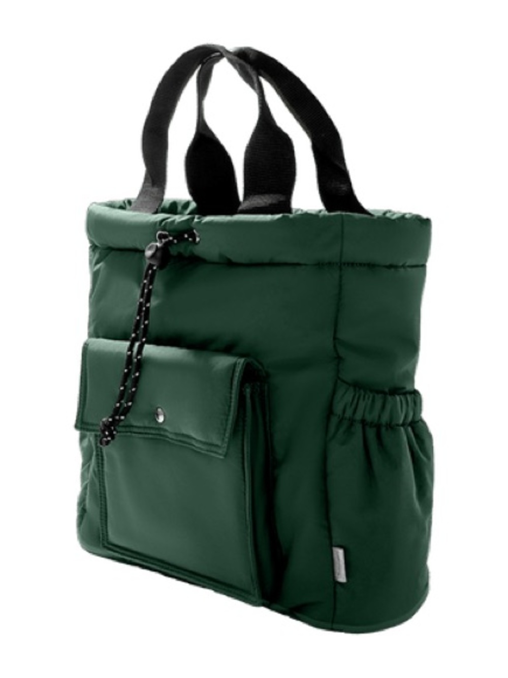 Summer & Rose Hami tote 
Plush Puffer Tote Bag in Deep Green